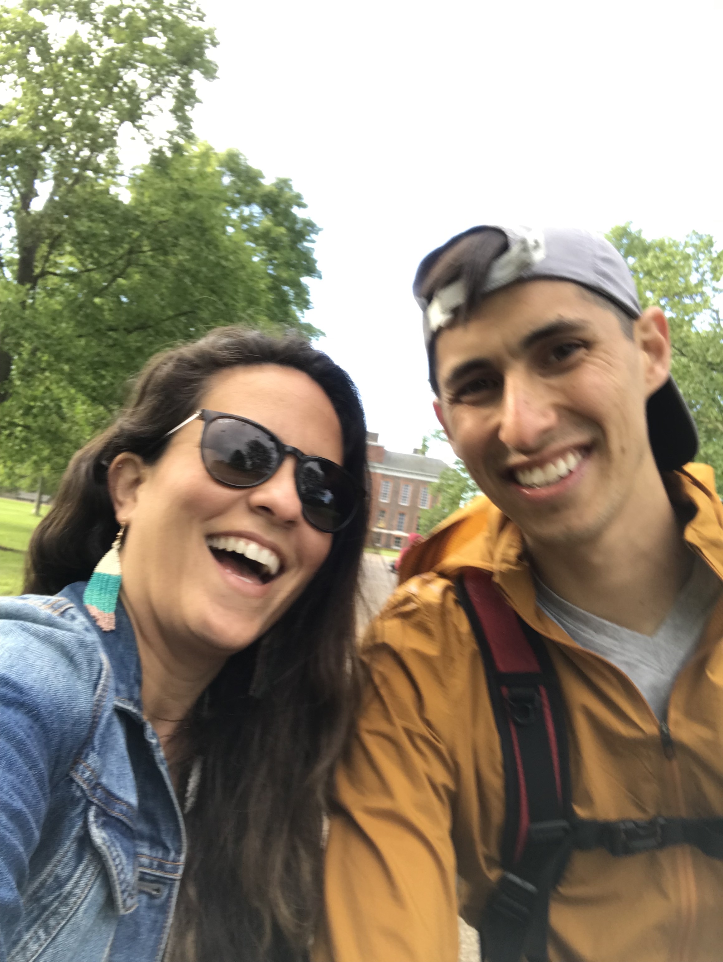 All smiles at the beginning of our trek. Had to take a selfie!